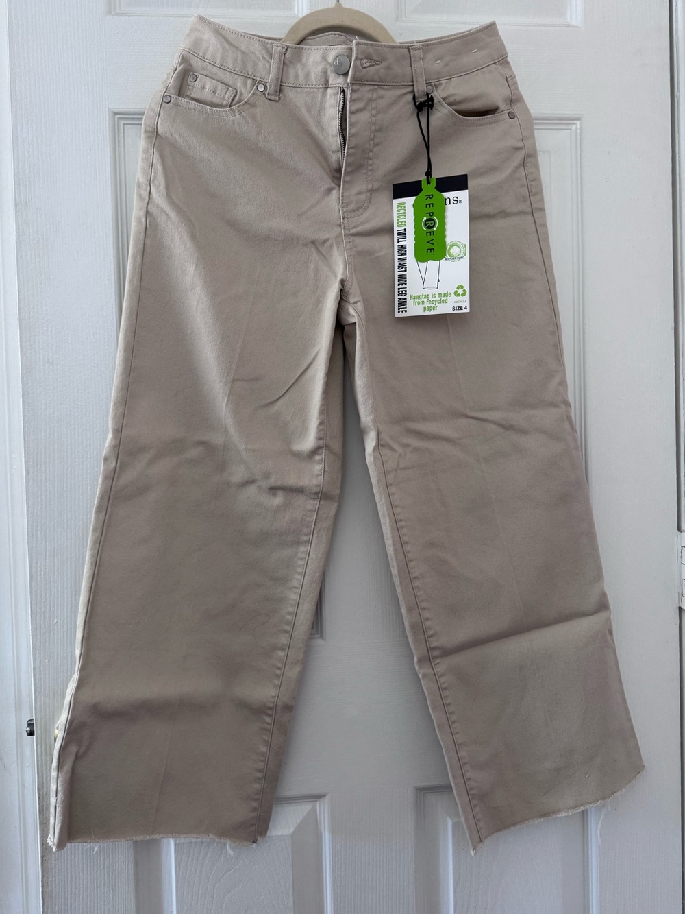 Khaki Straight-Leg Pants - Neutral Taupe